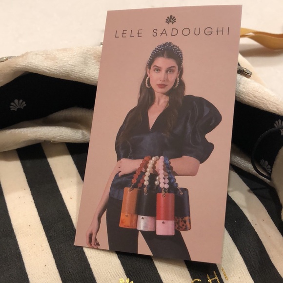 LeLe Sadoughi butterfly jeweled headband - Picture 4 of 4